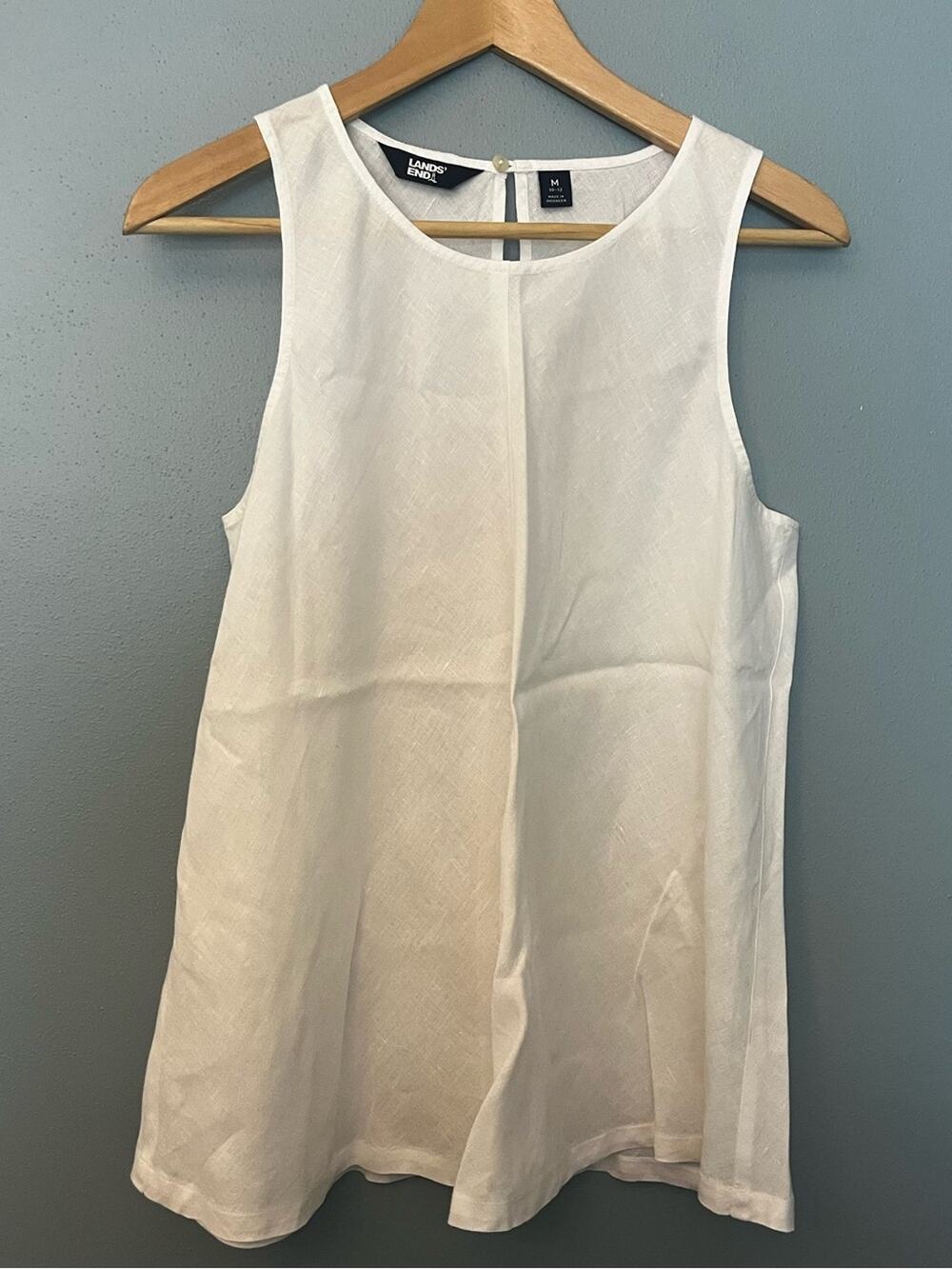 Lands' End Linen Sleeveless Blouse